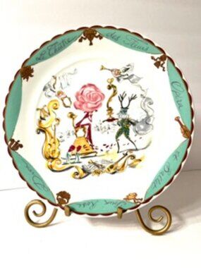 Shiseido Hanatsubaki Club Collector Plate, 1991, "Le Théâtre des Fleurs"